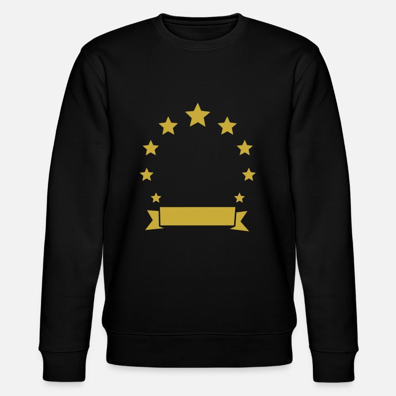 Bannière de couronne d’étoile - Sweat bio CHANGER Stanley/Stella Unisexe - noir