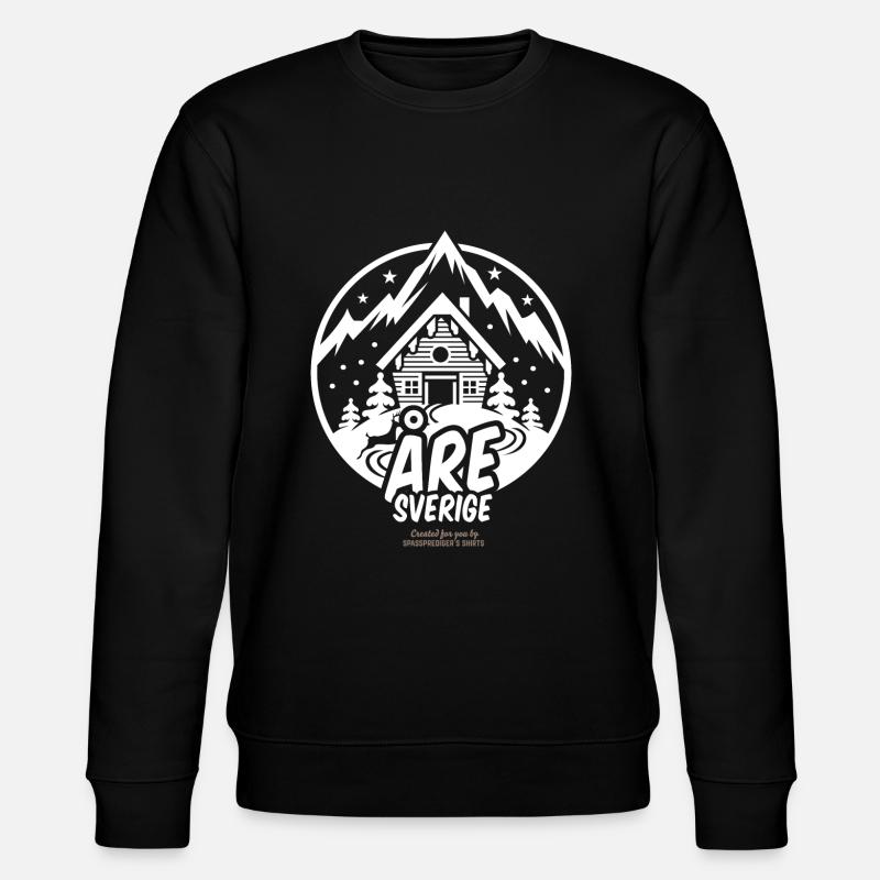 Åre Schweden Skigebiet - Stanley/Stella Unisex Bio-Sweatshirt CHANGER - Schwarz