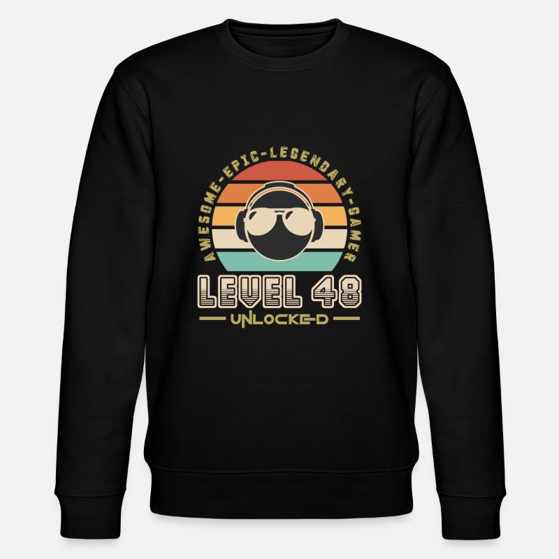 Stufe 48 - Stanley/Stella Unisex Bio-Sweatshirt CHANGER  - Schwarz