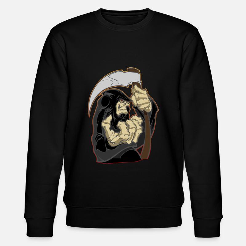 Der Sensenmann - The Reaper - Stanley/Stella Unisex Bio-Sweatshirt CHANGER  - Schwarz