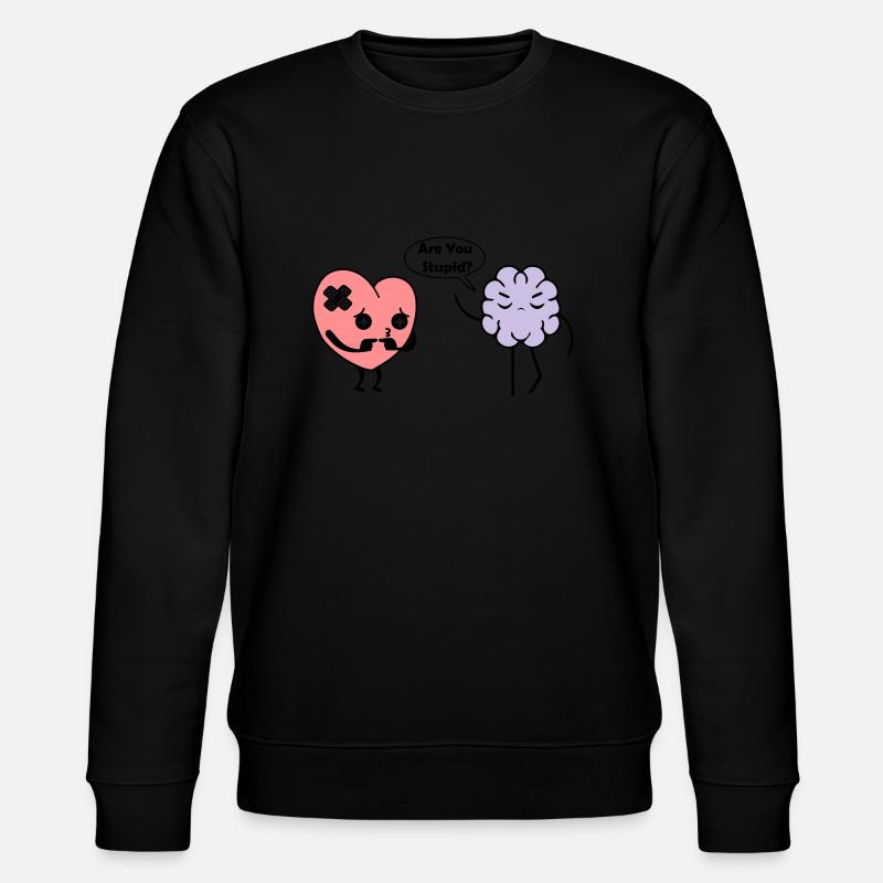 Lerne Herz - Stanley/Stella Unisex Bio-Sweatshirt CHANGER  - Schwarz