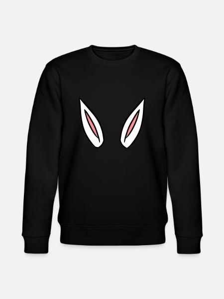 ears gift idea rabbit ears - Stanley/Stella CHANGER Unisex Organic Sweatshirt - black