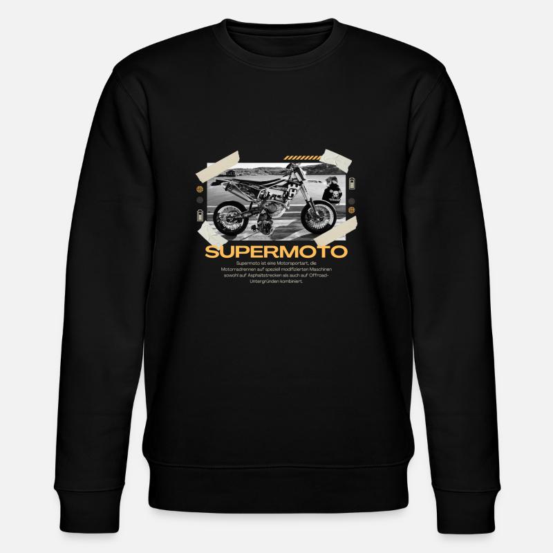 Supermoto Serie 13 - Stanley/Stella Unisex Bio-Sweatshirt CHANGER  - Schwarz