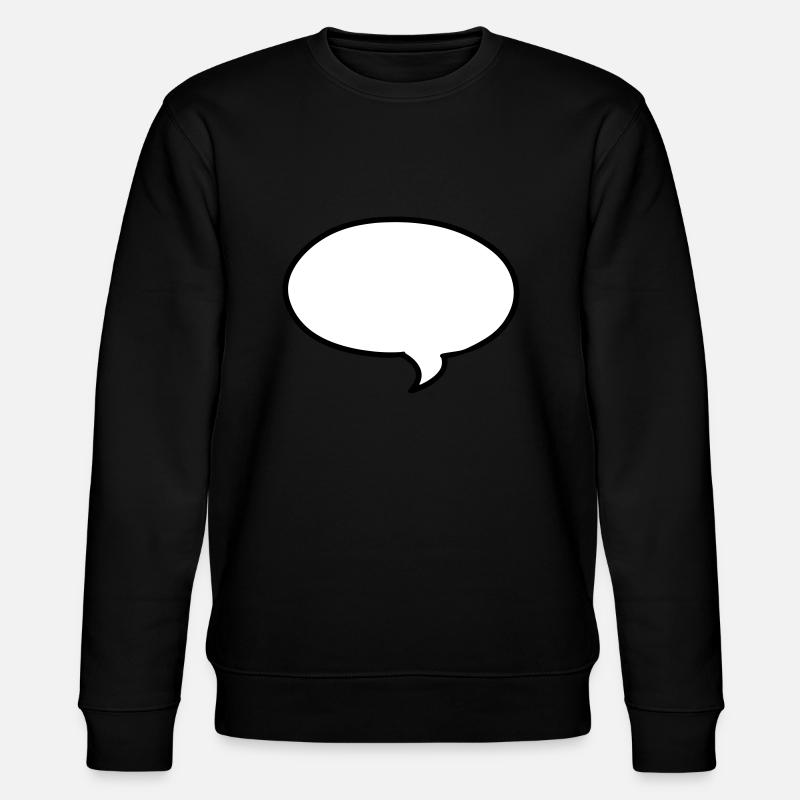 Sprechblase Speech bubble bulle - Stanley/Stella Unisex Bio-Sweatshirt CHANGER  - Schwarz