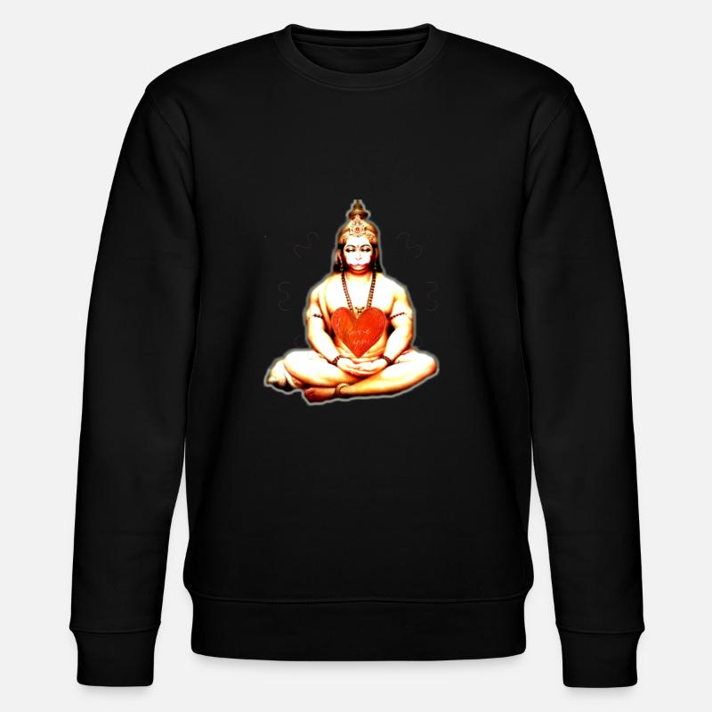 HANUMAN TOTAL - Stanley/Stella Unisex Bio-Sweatshirt CHANGER  - Schwarz