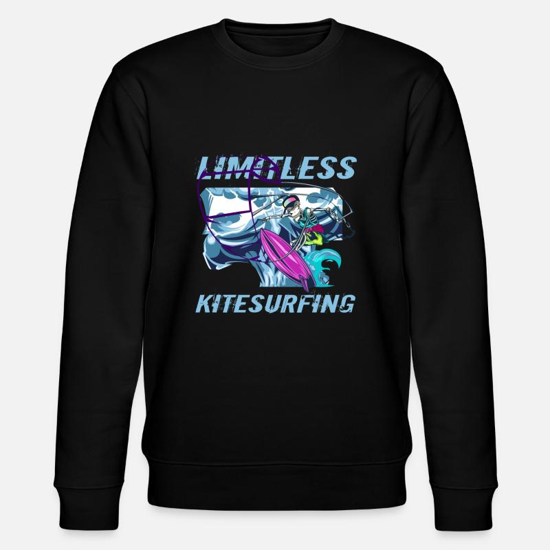 kitesurfen - Stanley/Stella Unisex Bio-Sweatshirt CHANGER  - Schwarz