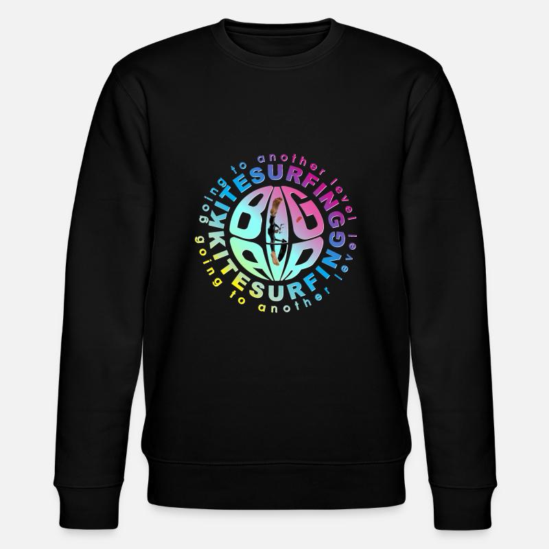 big air kitesurfen - Stanley/Stella Unisex Bio-Sweatshirt CHANGER  - Schwarz