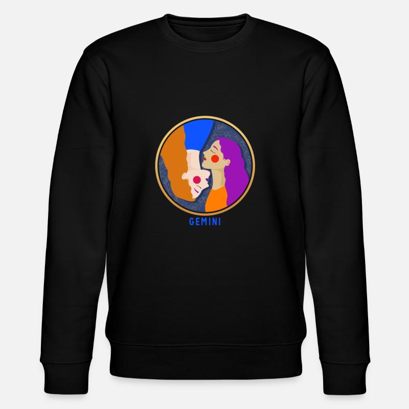Gemini - Stanley/Stella Unisex Bio-Sweatshirt CHANGER  - Schwarz