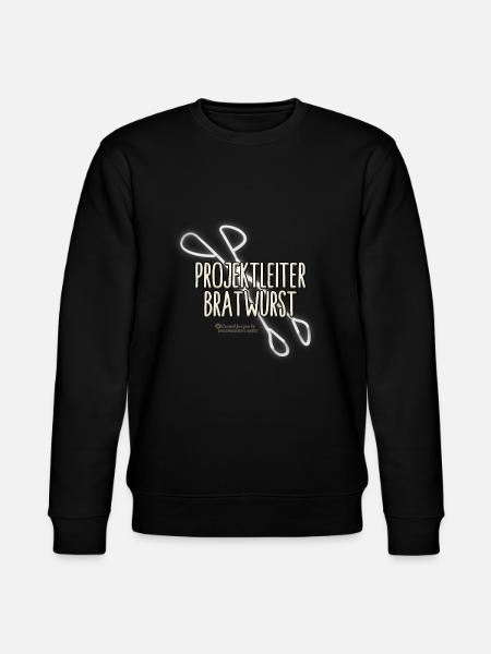 Grill T-Shirt Projektleiter Bratwurst Grillzange - Stanley/Stella Unisex Bio-Sweatshirt CHANGER - Schwarz