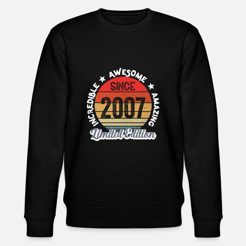 amazing since 2007 - anniversaire - Sweat bio CHANGER Stanley/Stella Unisexe - noir
