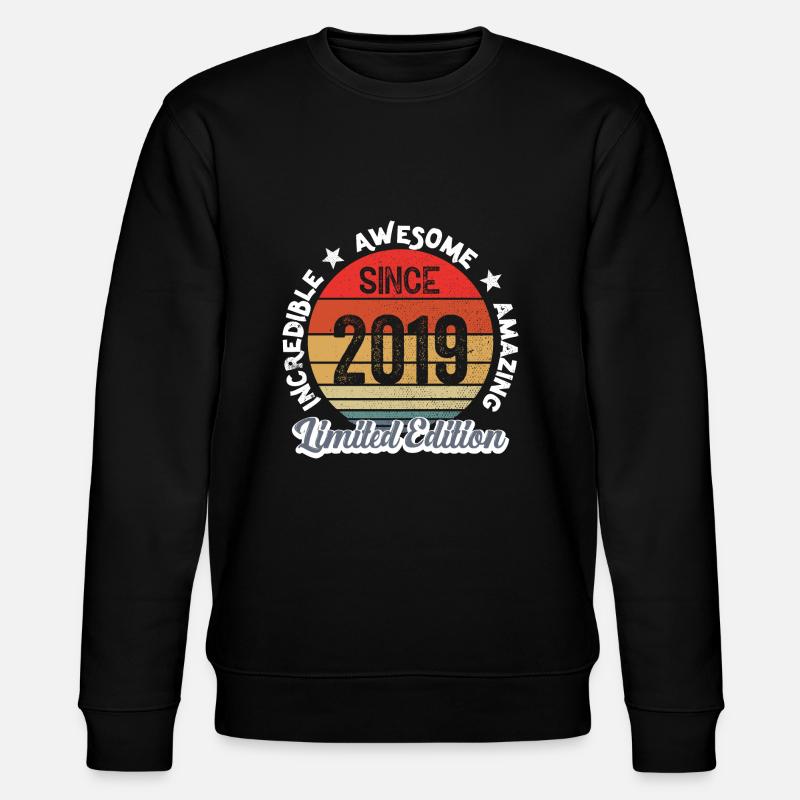 amazing since 2019- anniversaire - Sweat bio CHANGER Stanley/Stella Unisexe - noir