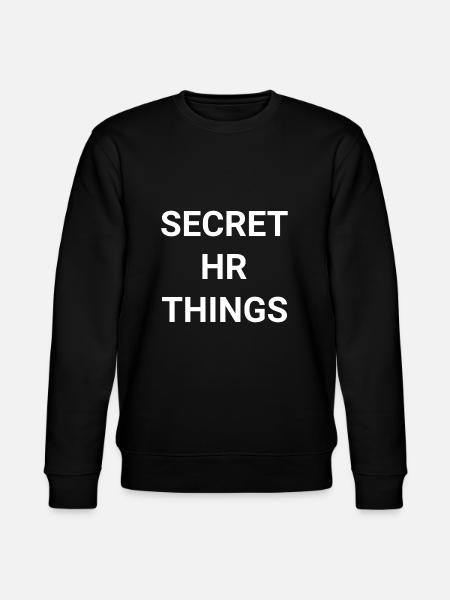 Secret HR Things - Stanley/Stella CHANGER Unisex Organic Sweatshirt - black