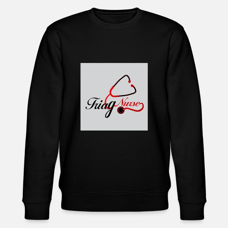 Nurse T shirt design - Stanley/Stella CHANGER Unisex Organic Sweatshirt - black
