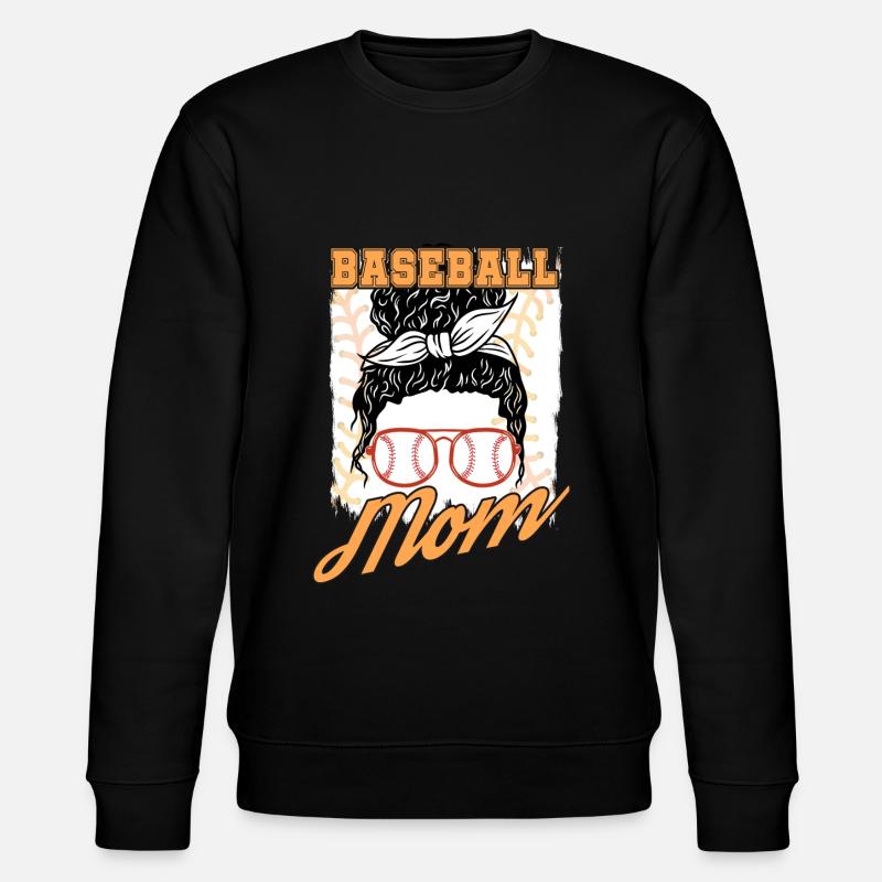 Baseball Mama - Stanley/Stella Unisex Bio-Sweatshirt CHANGER  - Schwarz