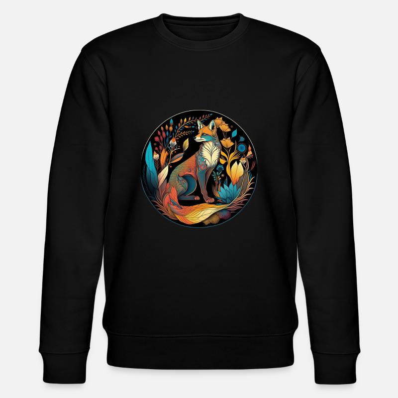 Mandala nature magic - Stanley/Stella Unisex Bio-Sweatshirt CHANGER  - Schwarz
