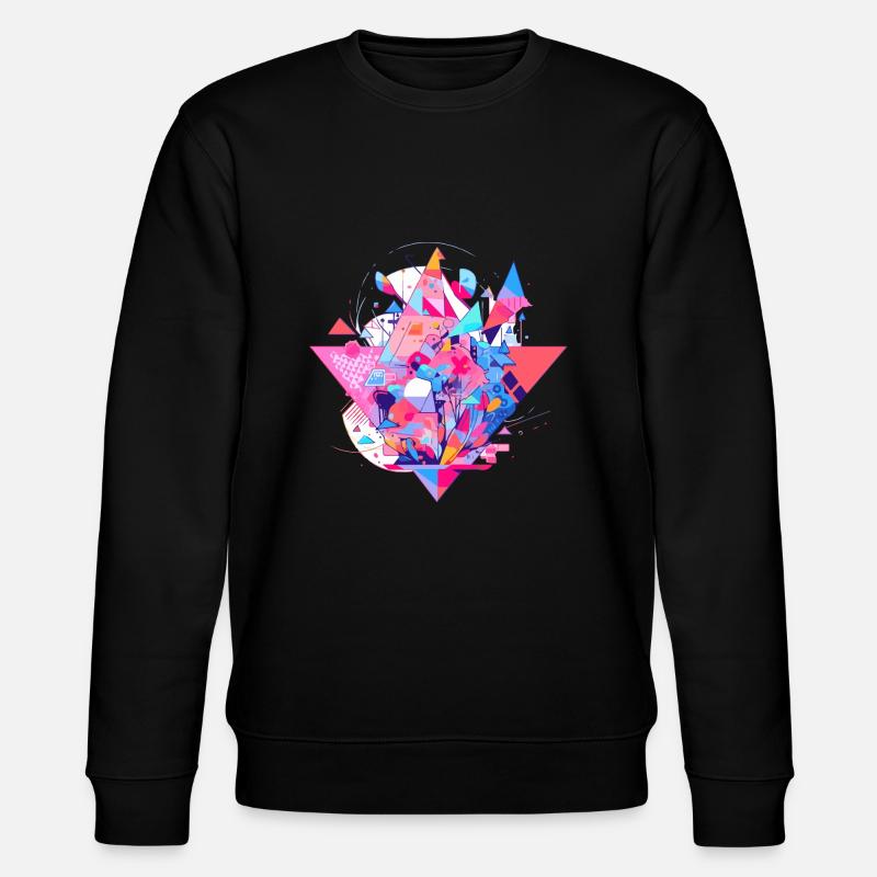Géométrie abstraite - Sweat bio CHANGER Stanley/Stella Unisexe - noir