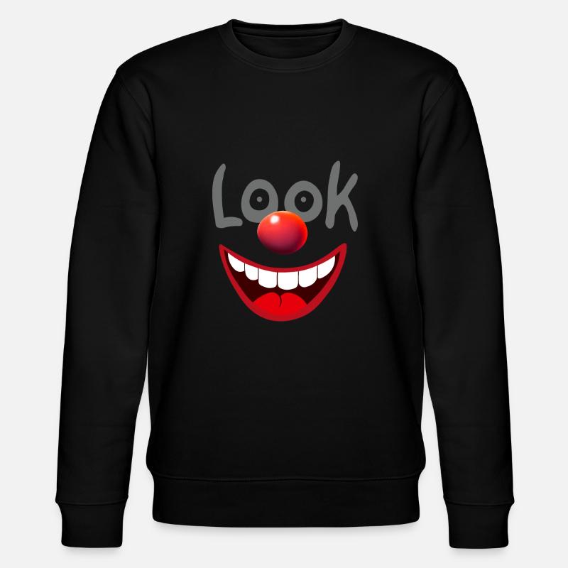 Clown Look - Stanley/Stella Unisex Bio-Sweatshirt CHANGER  - Schwarz