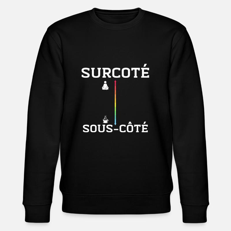 Caféine vs. Méditation - Sweat bio CHANGER Stanley/Stella Unisexe - noir
