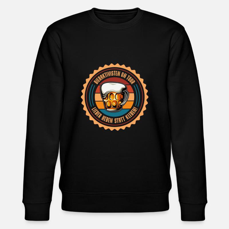 Bieraktivisten - Stanley/Stella Unisex Bio-Sweatshirt CHANGER  - Schwarz