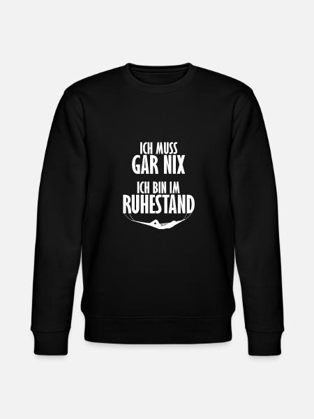 Rentner - Stanley/Stella Unisex Bio-Sweatshirt CHANGER - Schwarz