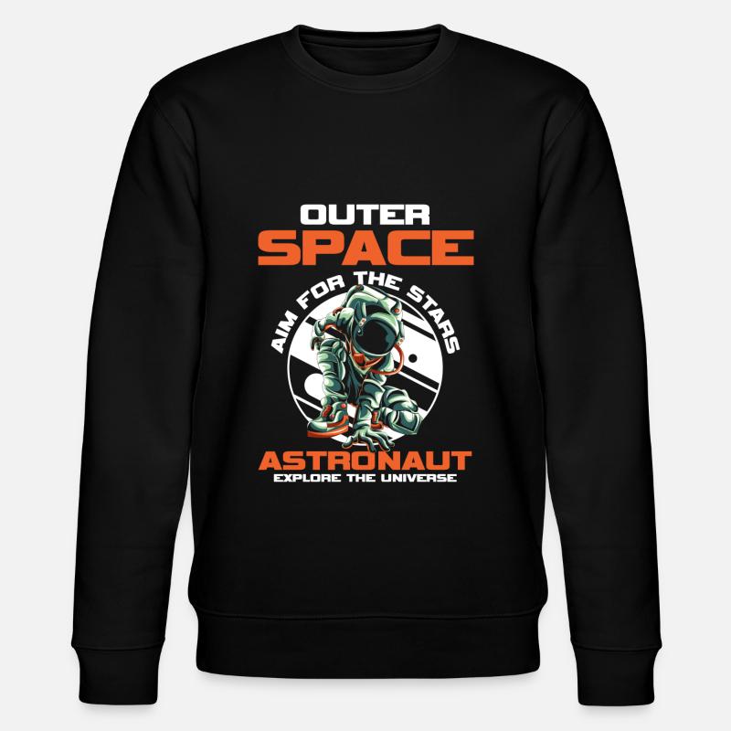 Weltall Weltraum Galaxie - Stanley/Stella Unisex Bio-Sweatshirt CHANGER  - Schwarz