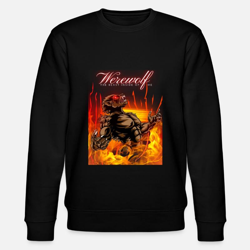 Werewolf Design - Stanley/Stella CHANGER Unisex Organic Sweatshirt - black