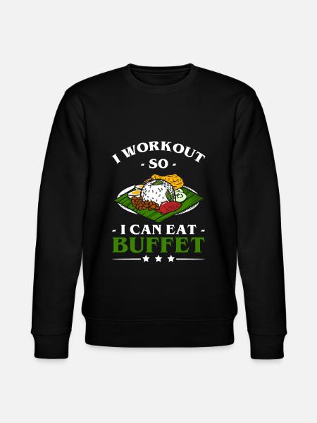 Food counter grill delicacies - Stanley/Stella CHANGER Unisex Organic Sweatshirt - black