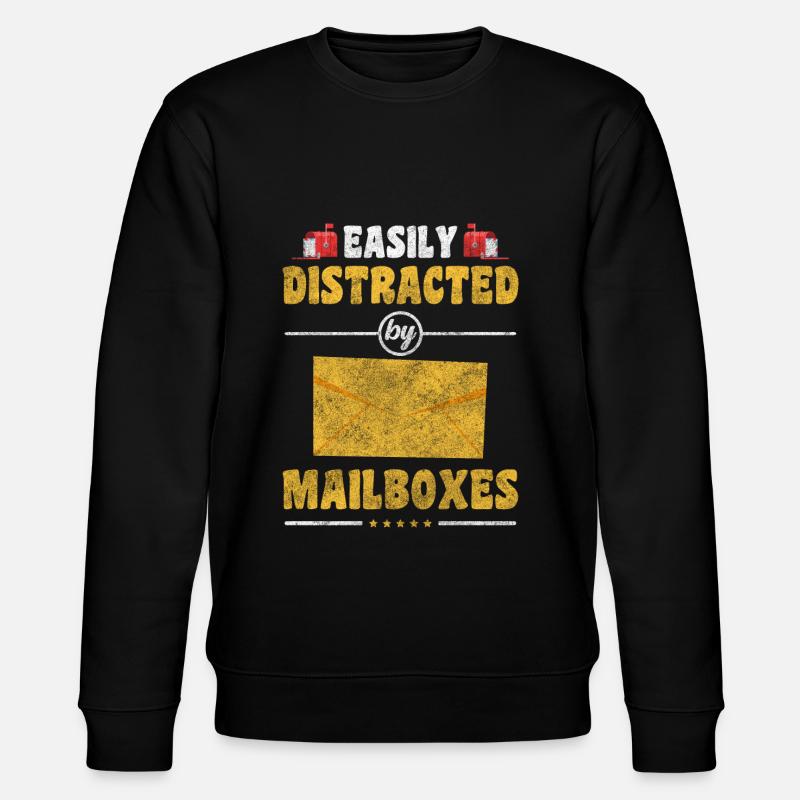 Postman Letter Work - Stanley/Stella CHANGER Unisex Organic Sweatshirt - black