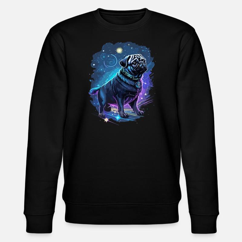 Chien carlin mythique - Sweat bio CHANGER Stanley/Stella Unisexe - noir
