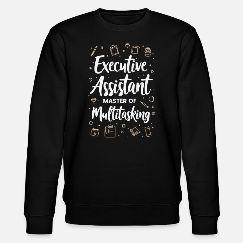 Assistent der Geschäftsführung Multitasking Expert - Stanley/Stella Unisex Bio-Sweatshirt CHANGER  - Schwarz