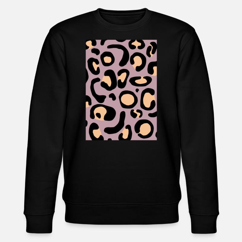 Leopard I - Stanley/Stella CHANGER Unisex Organic Sweatshirt - black