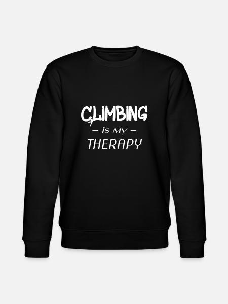 Climbing Klettern - Stanley/Stella Unisex Bio-Sweatshirt CHANGER  - Schwarz