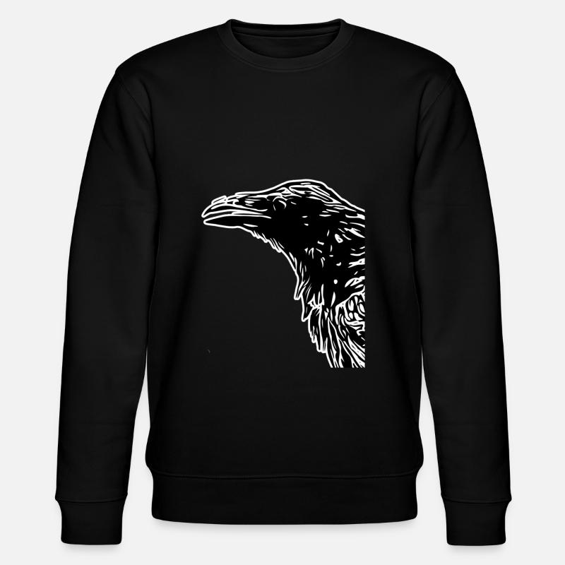 Krähen - Stanley/Stella Unisex Bio-Sweatshirt CHANGER  - Schwarz