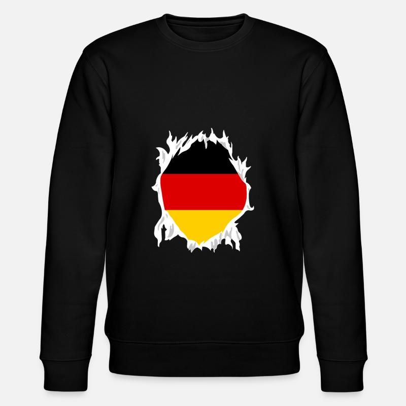 Germany Flag Gift Country german German - Stanley/Stella CHANGER Unisex Organic Sweatshirt - black