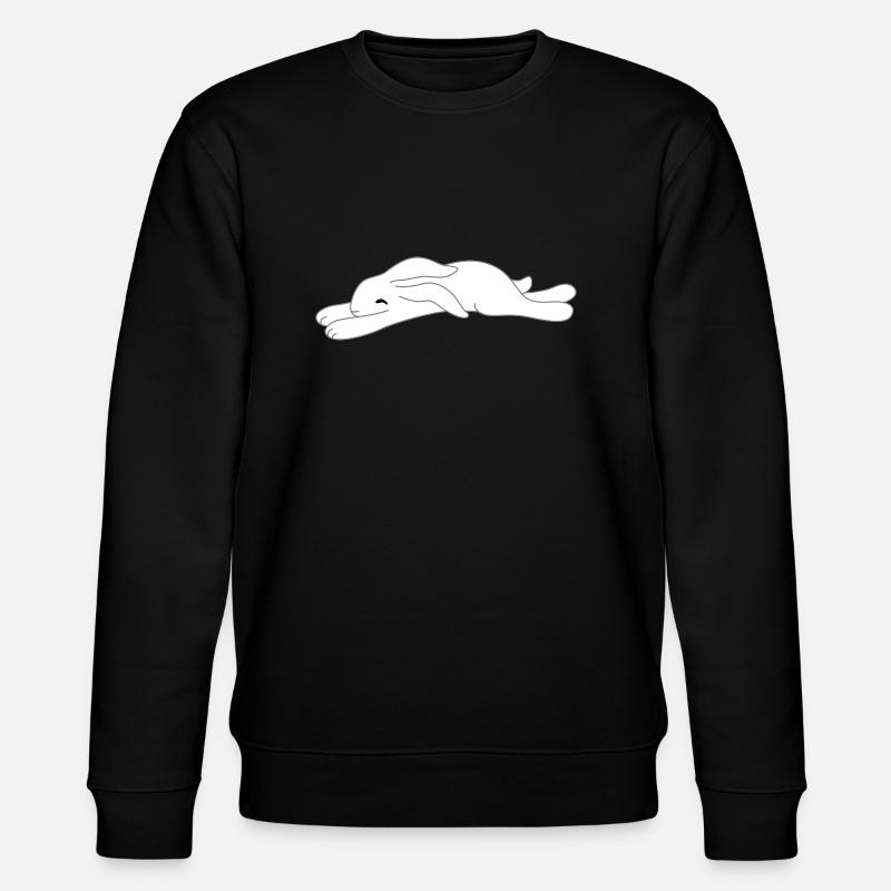müdes Häschen - Stanley/Stella Unisex Bio-Sweatshirt CHANGER  - Schwarz
