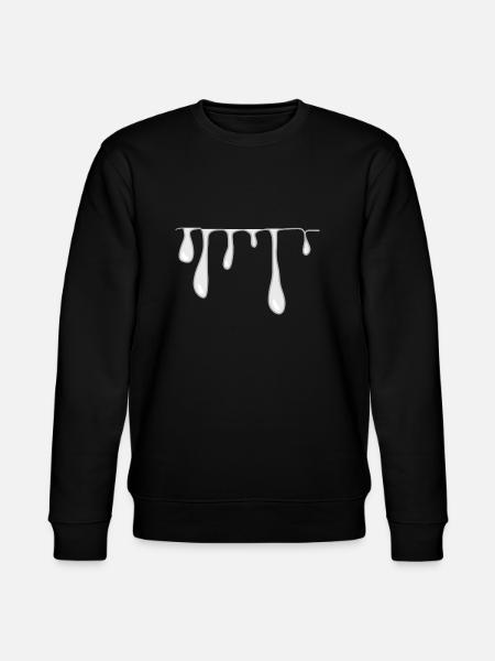 drops slime line pattern - Stanley/Stella CHANGER Unisex Organic Sweatshirt - black