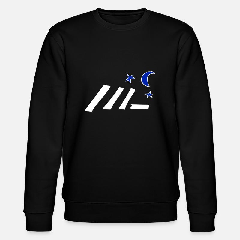 symbole étoile lune lignes - Sweat bio CHANGER Stanley/Stella Unisexe - noir