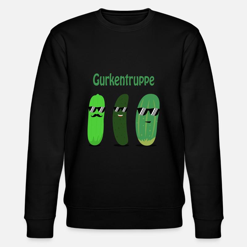 Gurken - Gurke - Gurkentruppe - Stanley/Stella Unisex Bio-Sweatshirt CHANGER  - Schwarz