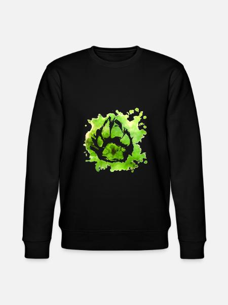 Paw print dog paw - Stanley/Stella CHANGER Unisex Organic Sweatshirt - black