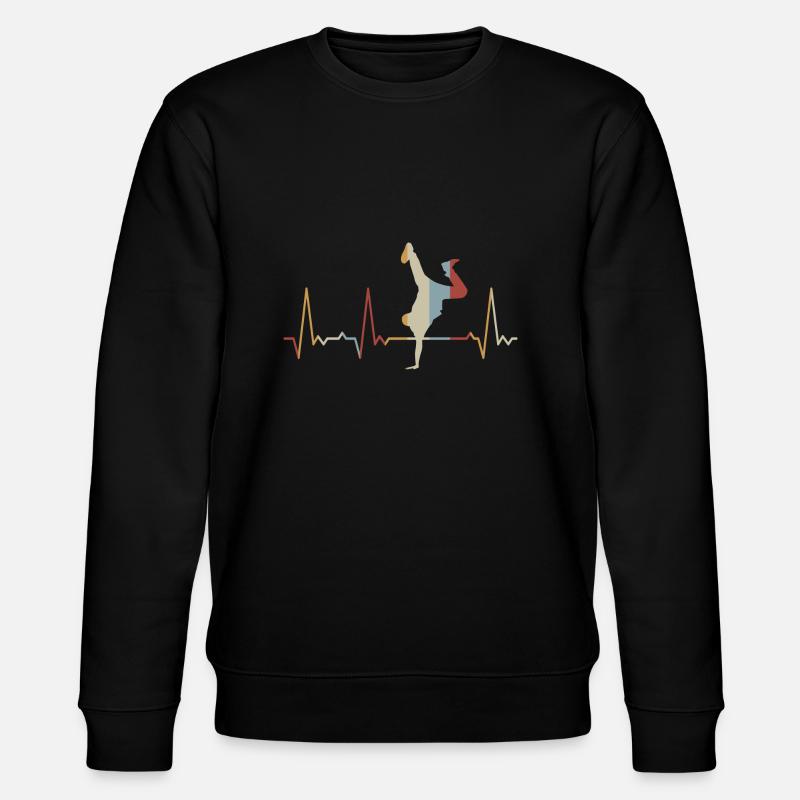 Herzschlag Breakdance - Stanley/Stella Unisex Bio-Sweatshirt CHANGER - Schwarz