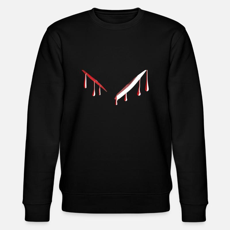 lignes de gouttes rouges - Sweat bio CHANGER Stanley/Stella Unisexe - noir
