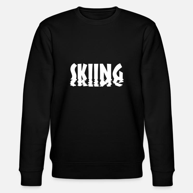 Skiing - Stanley/Stella Unisex Bio-Sweatshirt CHANGER  - Schwarz