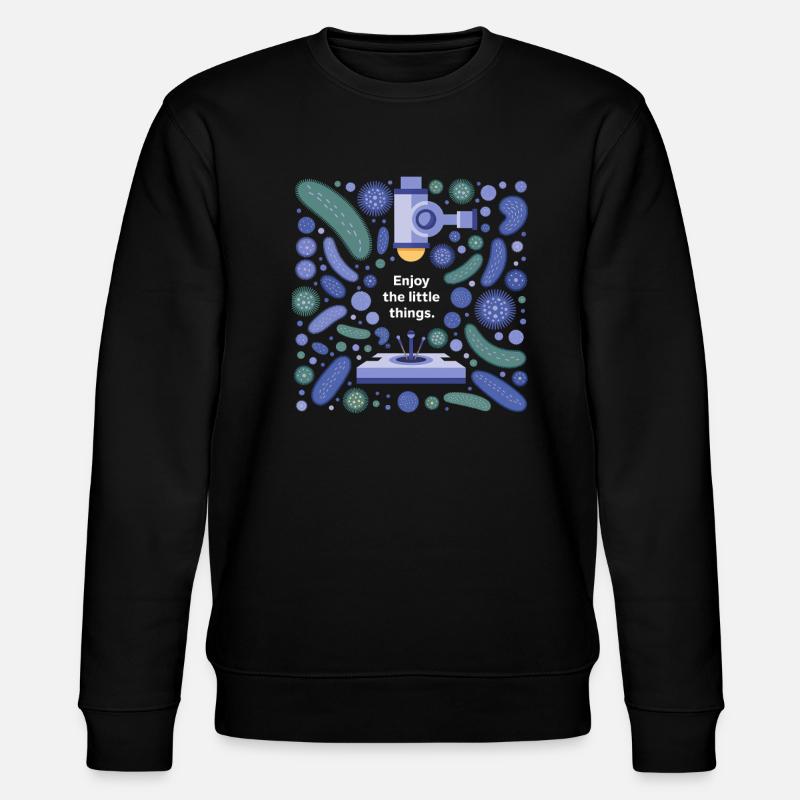 Conception microbiologique avec dicton - Sweat bio CHANGER Stanley/Stella Unisexe - noir