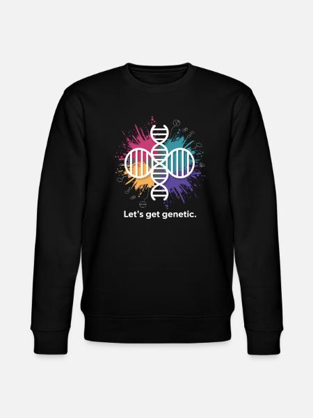 Genetics Science Funny Saying - Stanley/Stella CHANGER Unisex Organic Sweatshirt - black