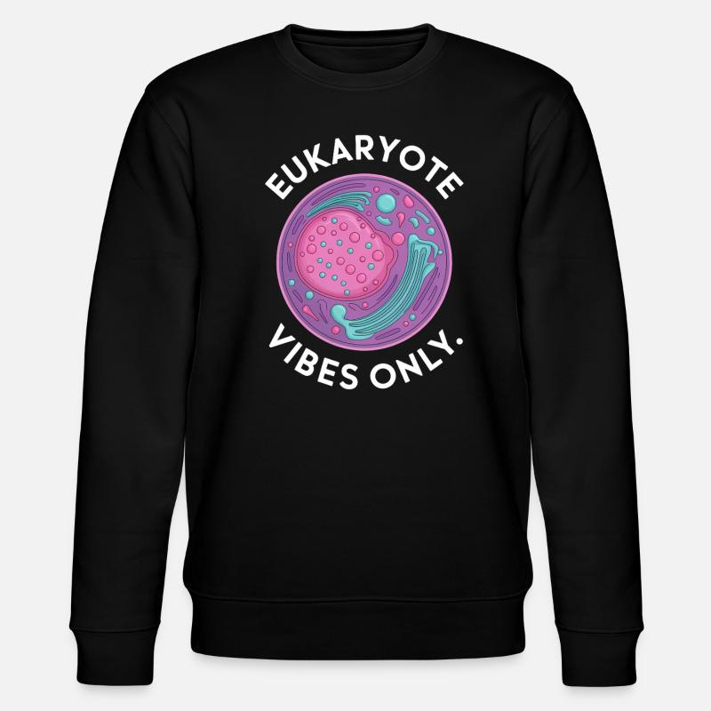 Eukaryote Vibes Only - Stanley/Stella Unisex Bio-Sweatshirt CHANGER  - Schwarz