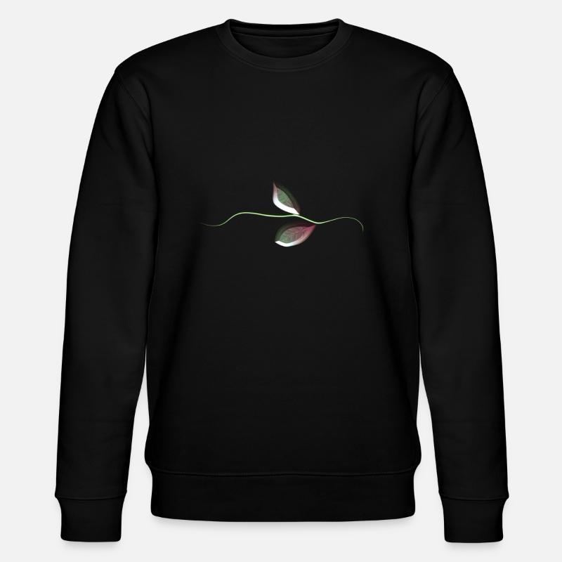feuilles feuille symbole plante - Sweat bio CHANGER Stanley/Stella Unisexe - noir