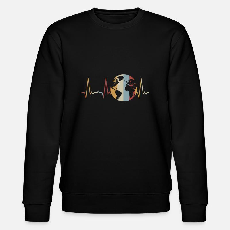 Globe Heartbeat Terre - Sweat bio CHANGER Stanley/Stella Unisexe - noir