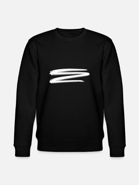 Dashes Dash lines Line - Stanley/Stella CHANGER Unisex Organic Sweatshirt - black