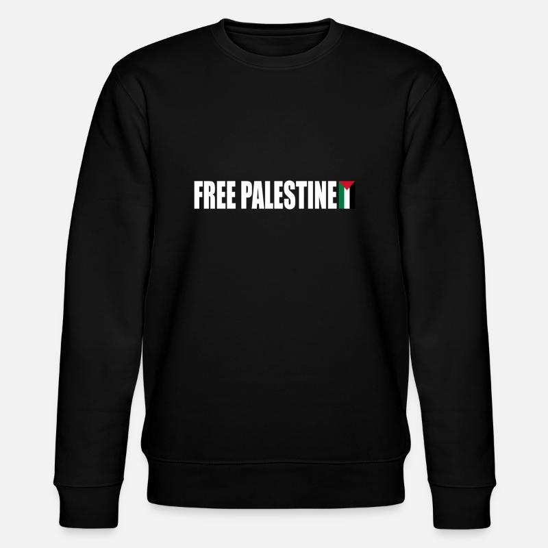 Free palestine - Stanley/Stella CHANGER Unisex Organic Sweatshirt - black