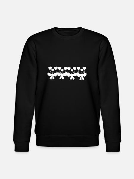 grind line flowers plant - Stanley/Stella CHANGER Unisex Organic Sweatshirt - black